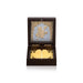 Hanuman Pooja Box - 3.05 x 3.05 Inches | Gold Polish Anjaneya Puja Box/ Charan Paduka Box for Home - Pooja Box & Paduka