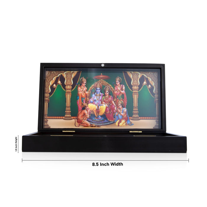 Paduka Box - 1.5 x 8.5 x 4.5 Inches | Plastic Ram Darbar Pooja Box/ Padham Box for Home