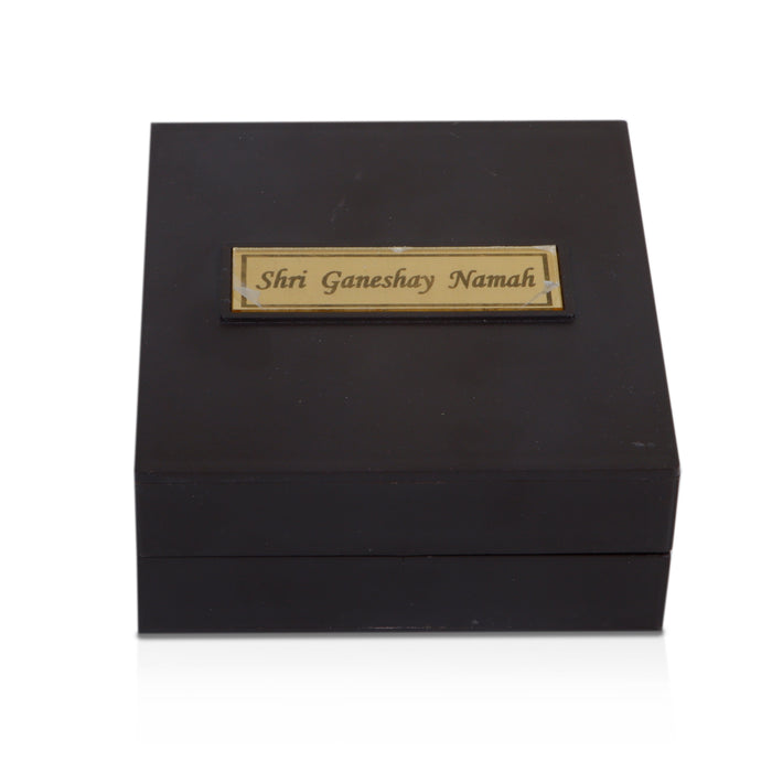 Pooja Box - Plain | Charan Paduka Box/ Ganesha Padham Box for Pooja - Pooja Box & Paduka