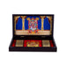 Guruvayurappan with Sri Padham Box - 1.75 x 8.5 Inches |Charan Paduka Box/ Guruvayurappan Padham Box for Pooja - Pooja Box & Paduka