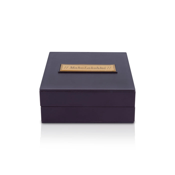 Maha Lakshmi Murti With Padham Pooja Box | Charan Paduka Box/ Puja Box for Home - Pooja Box & Paduka