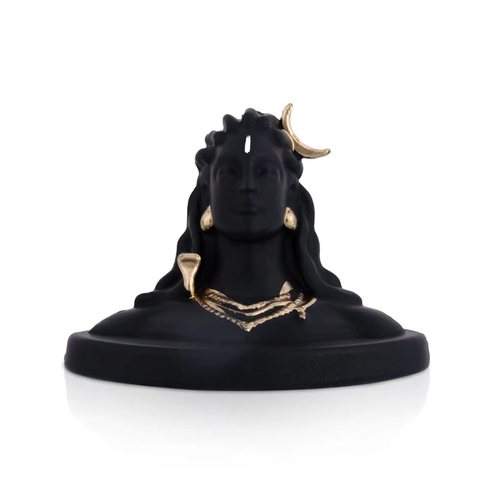 Adiyogi Murti - 2 x 3 Inches | Fibre Mahadev Statue / Adiyogi Shiva Statue/ Adiyogi Idol for Car Dashboard - Fibre Murties