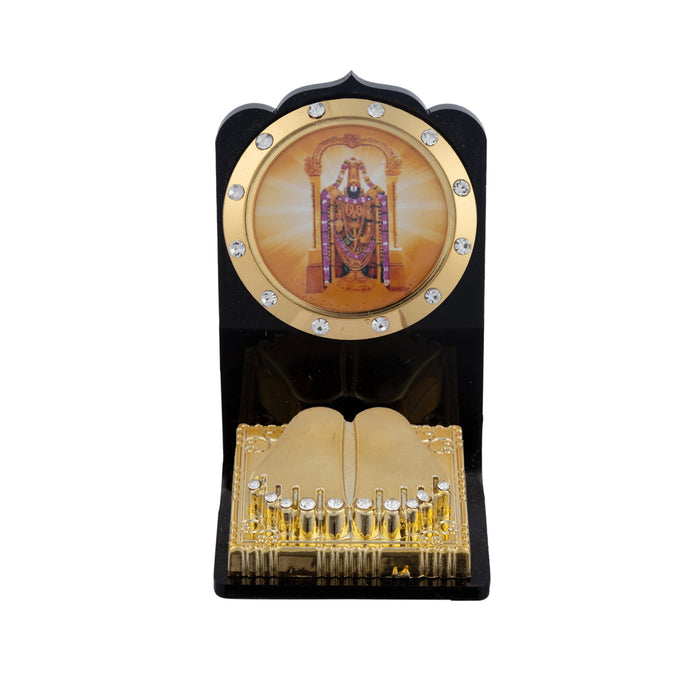 Paduka Box - 2.75 x 1.5 Inches | Balaji Pooja Box/ Acrylic Padham Box for Home