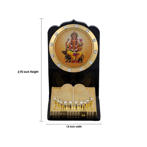 Paduka Box - 2.75 x 1.5 Inches | Ganesha Pooja Box/ Acrylic Padham Box for Home - Pooja Box & Paduka