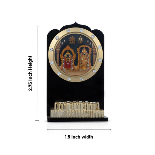 Paduka Box - 2.75 x 1.5 Inches | Balaji Thayar Pooja Box/ Acrylic Padham Box for Home - Pooja Box & Paduka