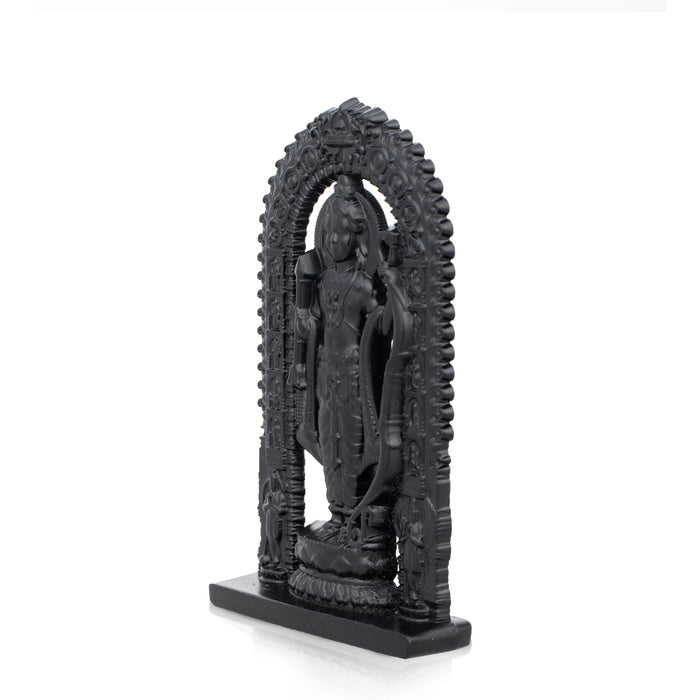 Ayodhya Rama Idol - 3 x 1.5 Inches | Black Ayodhya Ramar Statue for Pooja