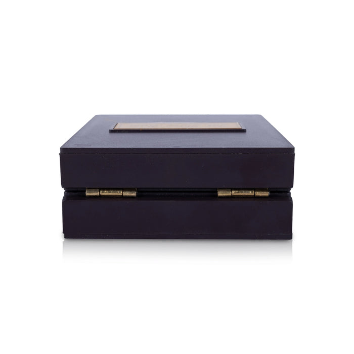 Ram Darbar With Sri Padham Box - 1.5 x 3.5 Inches | Charan Paduka Box / Pooja Box for Home