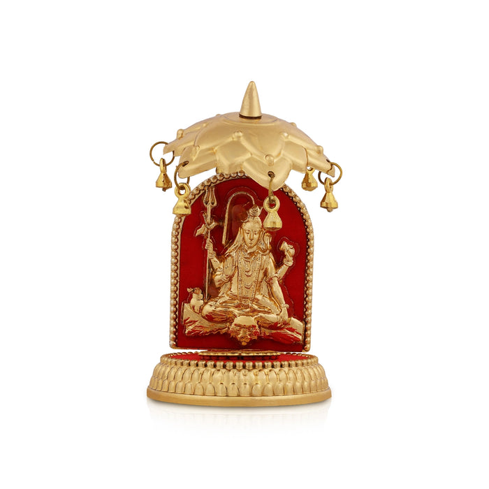 Shivan Padham Umbrella with Base - 4.5 x 2 Inches | Car Stand Idol / Mahadev Murti For Car Decor