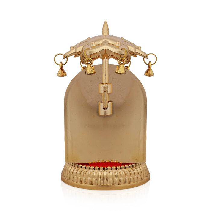 Lakshmi With Umbrella with Base - 4.5 X 2.5 Inches | Car Stand Idol / Laxmi Murti For Car Decor