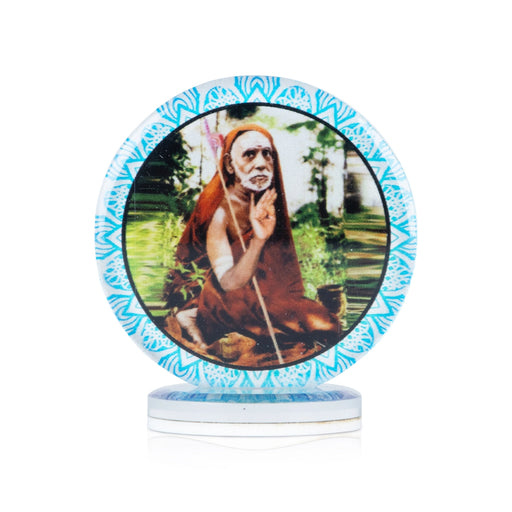 Maha Periyava Car Dashboard Photo Stand - 2.5 x 2.25 Inches | Car Photo Stand/ Photo Stand for Car Dashboard - Car Stand & Car Accessories