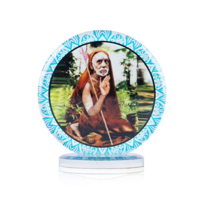 Maha Periyava Car Dashboard Photo Stand - 2.5 x 2.25 Inches | Car Photo Stand/ Photo Stand for Car Dashboard - Car Stand & Car Accessories