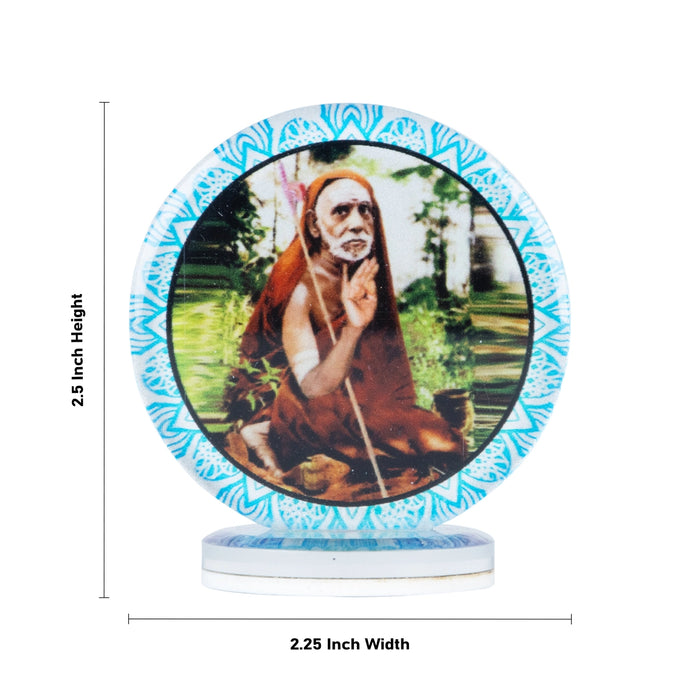 Maha Periyava Car Dashboard Photo Stand - 2.5 x 2.25 Inches | Car Photo Stand/ Photo Stand for Car Dashboard - Car Stand & Car Accessories