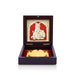 Butter Krishna Murti With Padham Pooja Box - 1.5 x 3 x 3 Inches | Charan Paduka Box/ Puja Box for Home - Pooja Box & Paduka