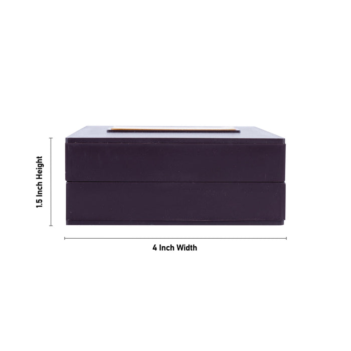 Balaji Murti With Padham Pooja Box - 1.5 x 4 x 3 Inches | Charan Paduka Box/ Puja Box for Home - Pooja Box & Paduka