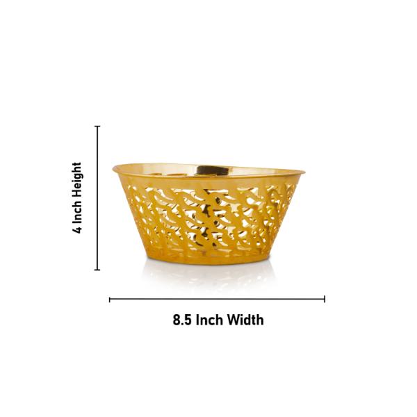 Pooja Basket - Fizi | Gold Silver Basket/ Basket for Home Decor