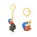 Peacock Statue Key Chain - 4.5 x 2.5 Inches | Wooden Key Holder/ Painted Peacock Sculpture Key Ring for Bike - Key Chain & Key Holder