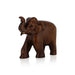 Elephant Statue - 6.5 x 6.5 Inch | Wooden Black Elephant Statue/ Elephant Idol for Home Decor - Table Stand Accessories