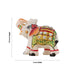 Elephant Statue Pair - 2.5 X 3 Inches | Marble Elephant Idol/ Painted Elephant Sculpture For Home Decor - Table Stand Accessories