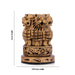 Ashok Head Statue - 3 x 1.75 Inches | Wooden Statue/ Brass Painted Ashok Head Idol for Home Decor - Table Stand Accessories
