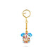 Ganesh Murti Deign Key Chain - 1.5 x 1.5 Inches | Metal Key Ring/ Painted Key Holder for Car And Bike - Key Chain & Key Holder