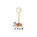 Cow Design Key Chain - 1.5 x 2 Inches | Metal Key Ring/ Painted Key Holder for Bike And Car - Key Chain & Key Holder