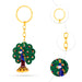 Peacock Statue Key Chain - 4.5 x 3 Inches | Metal Key Holder/ Painted Peacock Sculpture Key Ring for Bike - Key Chain & Key Holder