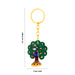 Peacock Statue Key Chain - 4.5 x 3 Inches | Metal Key Holder/ Painted Peacock Sculpture Key Ring for Bike - Key Chain & Key Holder
