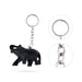 Elephant Statue Key Chain - 1.5 x 2 Inches | Wooden Key Holder/ Elephant Idol Key Ring for Car & Bike - Key Chain & Key Holder