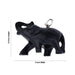 Elephant Statue Key Chain - 1.5 x 2 Inches | Wooden Key Holder/ Elephant Idol Key Ring for Car & Bike - Key Chain & Key Holder