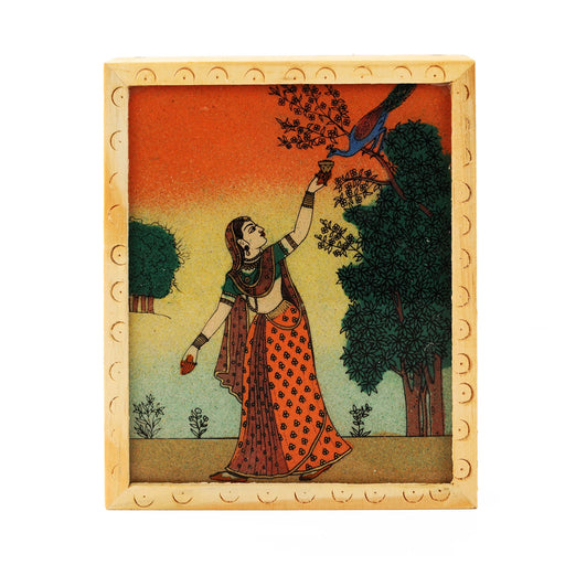 Jewellery Box  - 6 x 5 Inches |  Wooden Box/ Sheesam Wood Gem Stone Box for Women - Handicraft Items