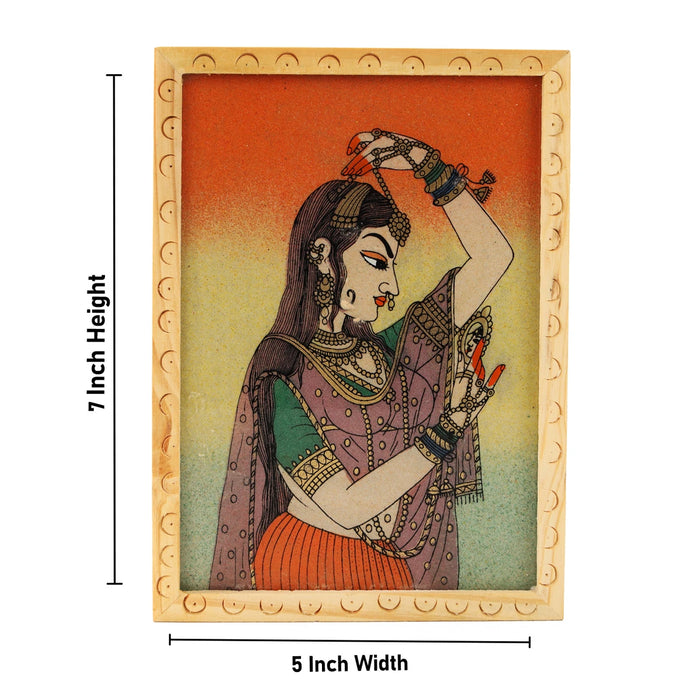 Jewellery Box  - 7 x 5 Inches |  Wooden Box/ Sheesam Wood Gem Stone Box for Women - Handicraft Items