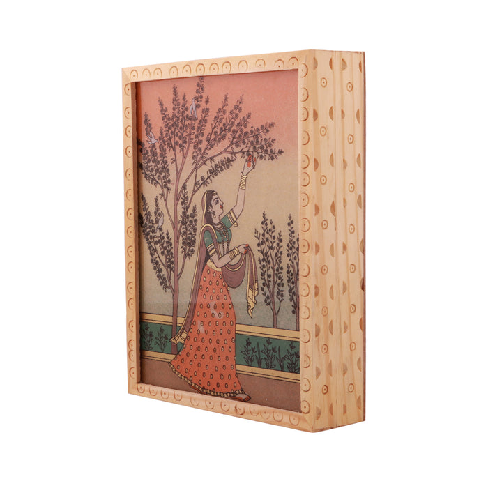 Jewellery Box  - 8 x 6 Inches |  Wooden Box/ Sheesam Wood Gem Stone Box for Women