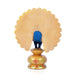 Peacock Statue - 6 x 4 Inches | Wooden Peacock Statue/ Painted Peacock Idol for Home Decor - Table Stand Accessories
