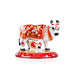 Cow and Calf Idol - 2 x 2.5 Inches | Painted Metal Kamadhenu Statue/ Cow Calf Idol for Pooja - Table Stand Accessories