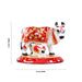 Cow and Calf Idol - 2 x 2.5 Inches | Painted Metal Kamadhenu Statue/ Cow Calf Idol for Pooja - Table Stand Accessories