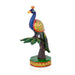 Peacock On Tree Statue - 6 x 2.5 Inches | Wooden Peacock Idol/ Painted Peacock Figurine for Home - Table Stand Accessories