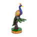 Peacock On Tree Statue - 6 x 2.5 Inches | Wooden Peacock Idol/ Painted Peacock Figurine for Home - Table Stand Accessories