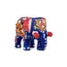 Elephant Statue - 1.5 x 2.5 Inches | Metal Elephant Idol/ Painted Elephant Sculpture for Home - Table Stand Accessories