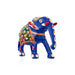 Elephant Statue - 3.5 x 4.25 Inches | Metal Elephant Idol/ Painted Elephant Sculpture for Home - Table Stand Accessories