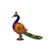 Peacock Statue - 4 x 4.5 Inches | Painted Peacock/ Wooden Peacock Idol for Home Decor - Table Stand Accessories