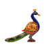 Peacock Statue - 4 x 4.5 Inches | Painted Peacock/ Wooden Peacock Idol for Home Decor - Table Stand Accessories