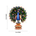 Peacock Statue - 3 x 2 Inches | Wooden Peacock/ Dancing Peacock Idol for Home Decor - Table Stand Accessories
