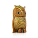 Owl Statue - 6.25 X 4 Inches | Wooden Owl Figurine/ Owl Sculpture For Home Decor And Good Luck Charm - Table Stand Accessories