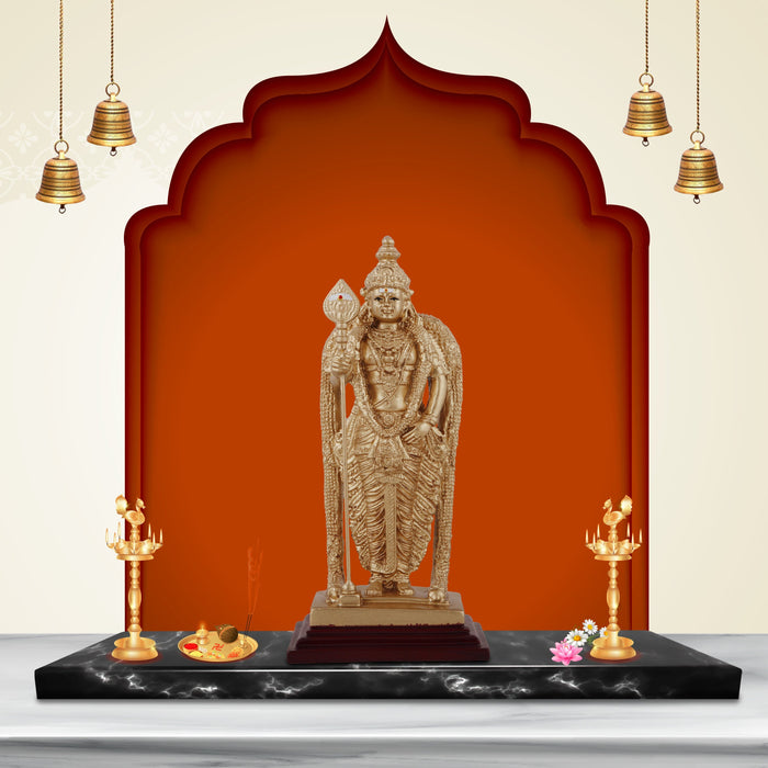 Murugan Statue - 6 Inches | Murugan Idol/ Polyresin Murugan Silai for Pooja