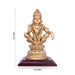Ayyappan Statue - 6 x 3 Inches | Resin Ayyappa Idol/ Ayyappa Vigraham for Pooja - Fibre Murties