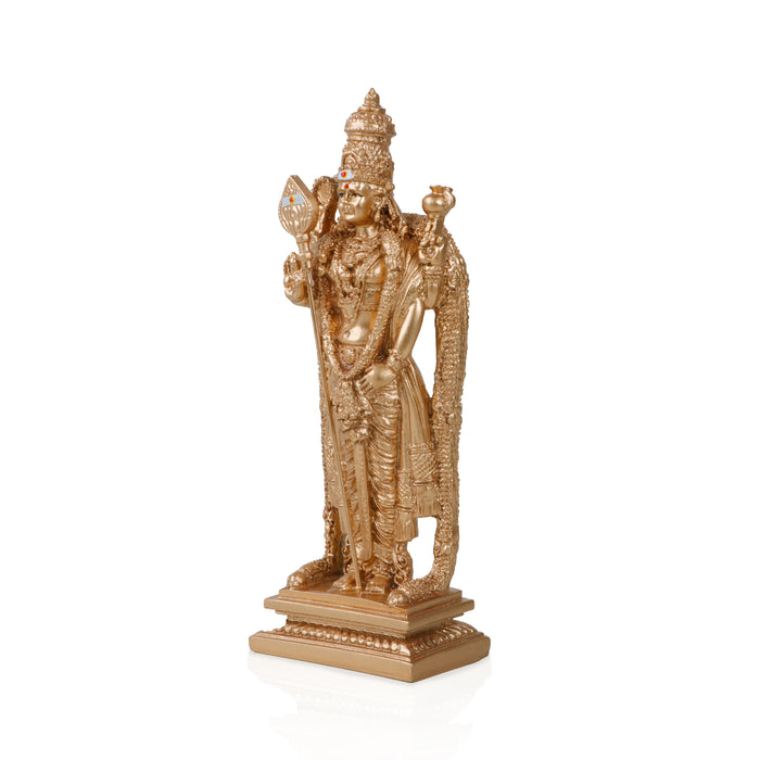 Murugan Statue - 6 Inches Siruvapuri | Murugan Idol/ Polyresin Murugan Silai for Pooja