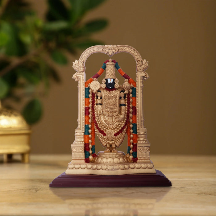 Balaji Murti - 9 Inches | Tirupati Balaji Idol/ Resin Balaji Statue for Pooja/ Assorted Design