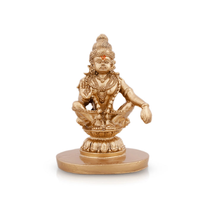 Ayyappan Statue - 2.5 x 1.75 Inches | Resin Statue/ Ayyappa Idol/ Ayyappan Vigraham for Pooja