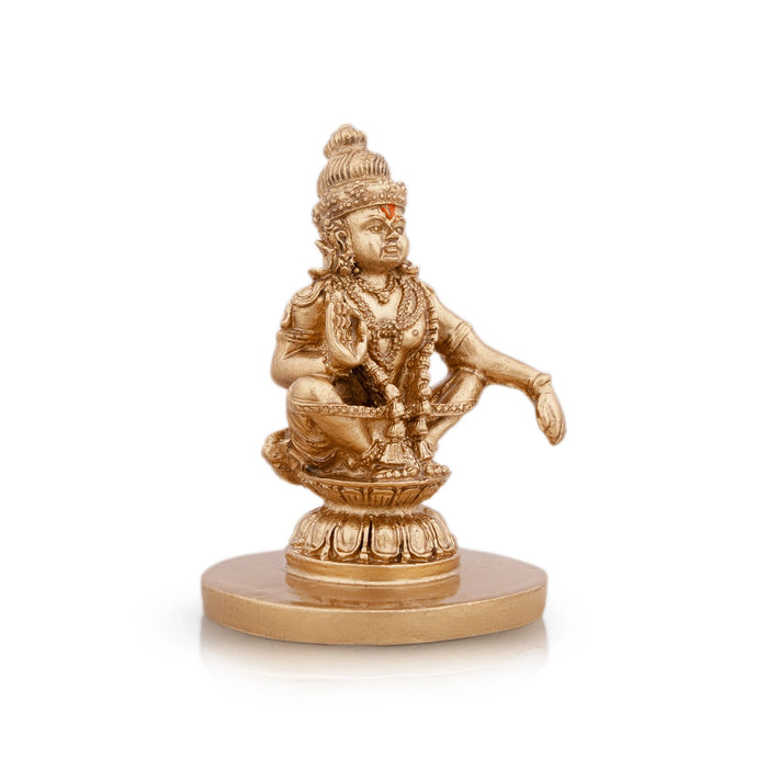 Ayyappan Statue - 2.5 x 1.75 Inches | Resin Statue/ Ayyappa Idol/ Ayyappan Vigraham for Pooja