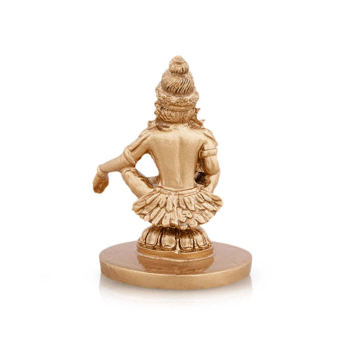 Ayyappan Statue - 2.5 x 1.75 Inches | Resin Statue/ Ayyappa Idol/ Ayyappan Vigraham for Pooja